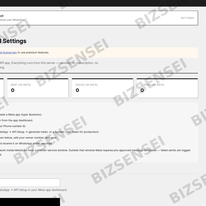 BizSensei WhatsApp Connect
